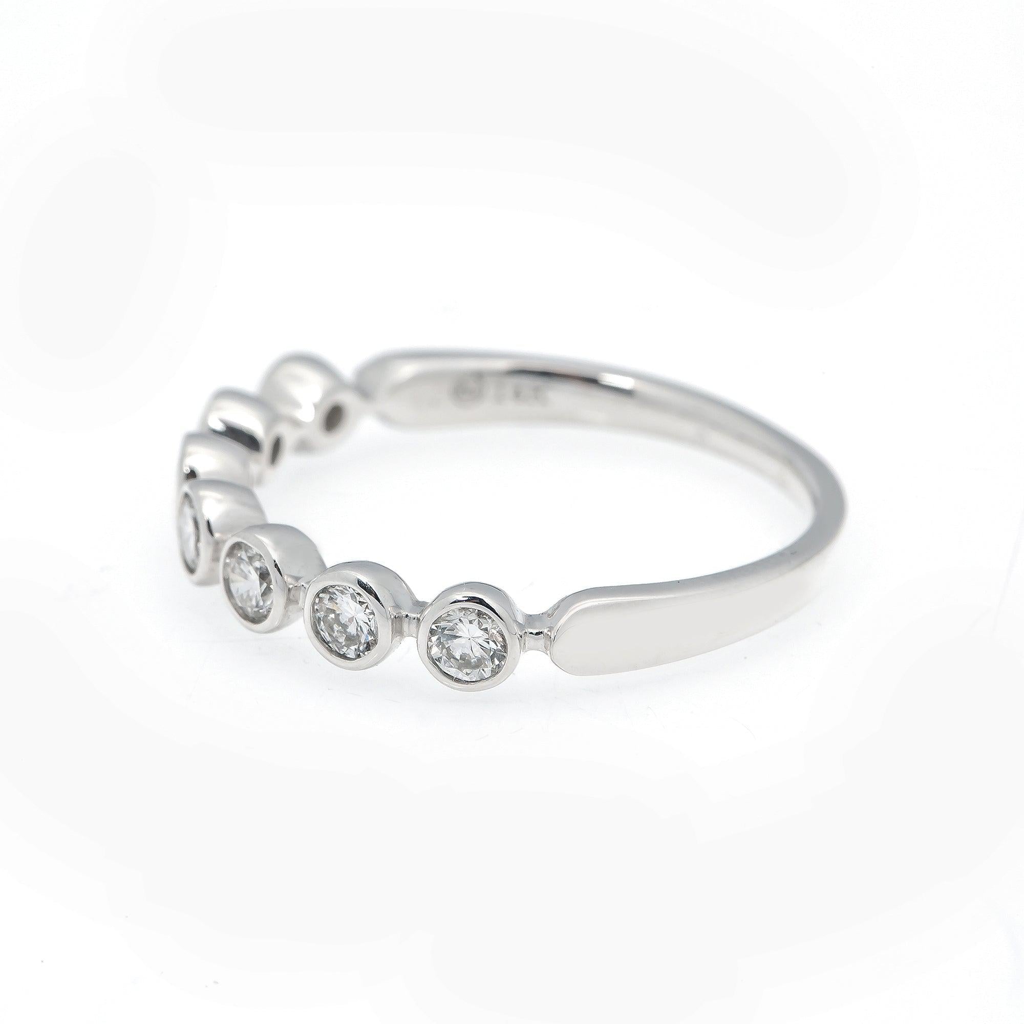 14K WHITE GOLD DIAMOND BAND WITH 0.80 CT DIAMONDS