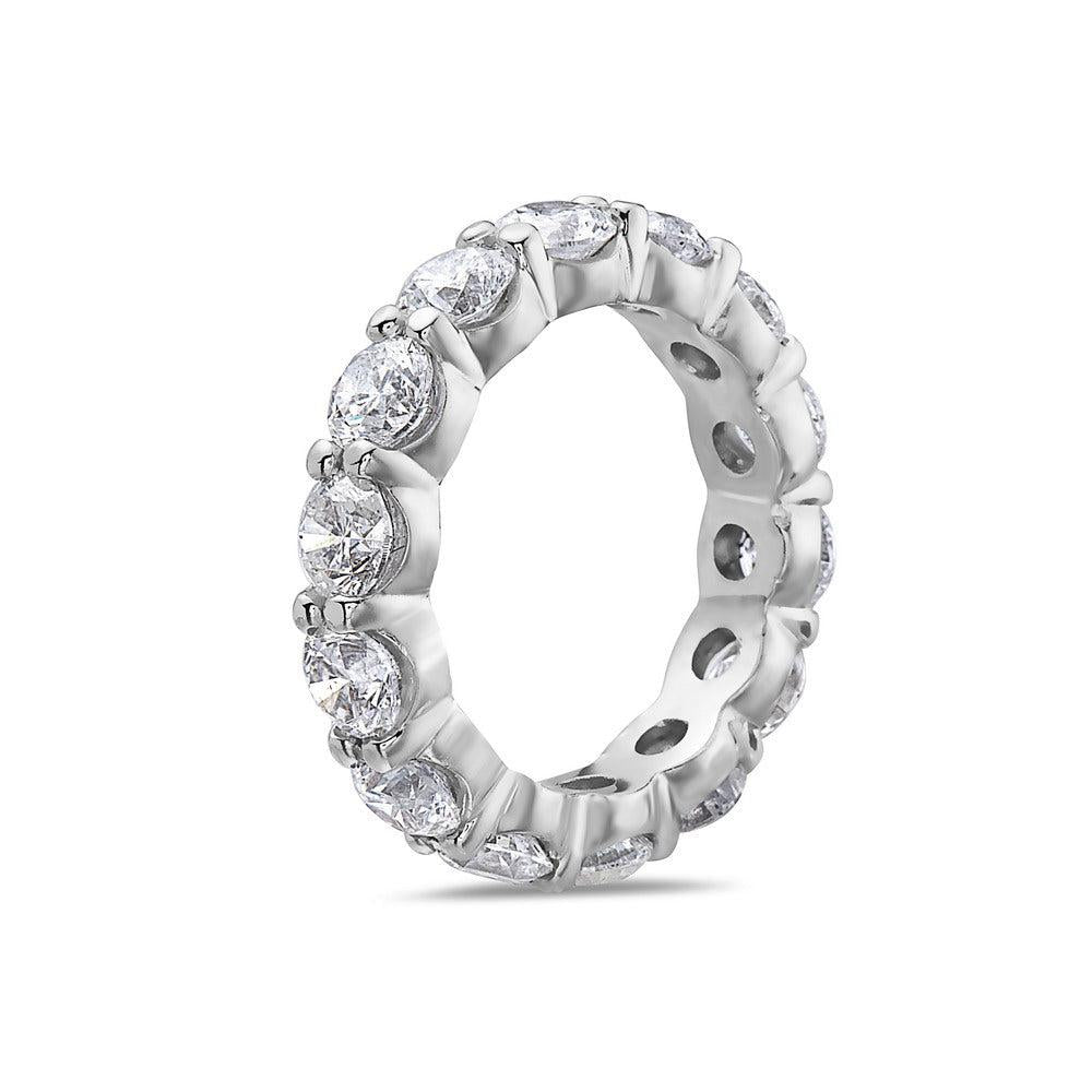 18k White Gold With 5.25 CT Diamonds Wedding Band