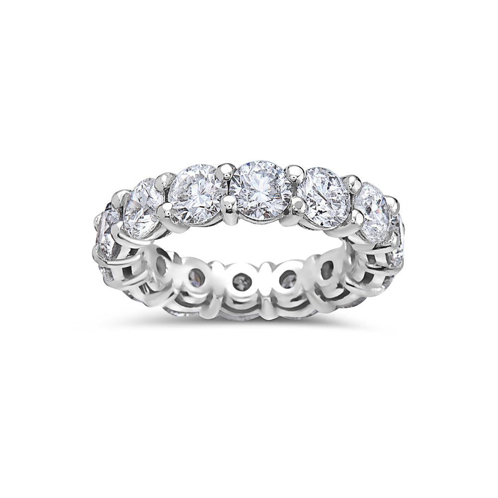 14k White Gold With 5.80 CT Diamond Wedding Band