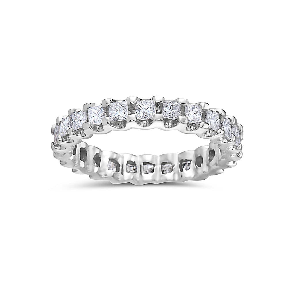 18k White Gold With 1.47 CT Diamonds Wedding Band