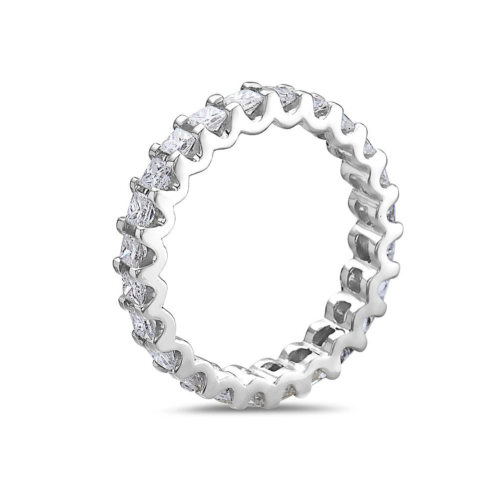 18k White Gold With 1.47 CT Diamonds Wedding Band