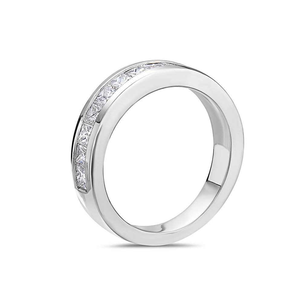 14k White gold With 1.75CT Diamond Wedding Band