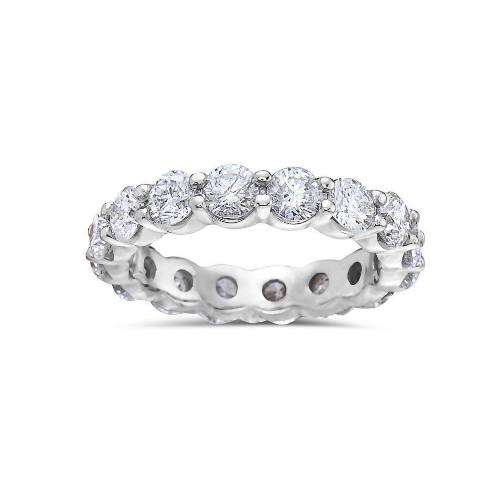18k White Gold With 3.75 CT Diamonds Wedding Band