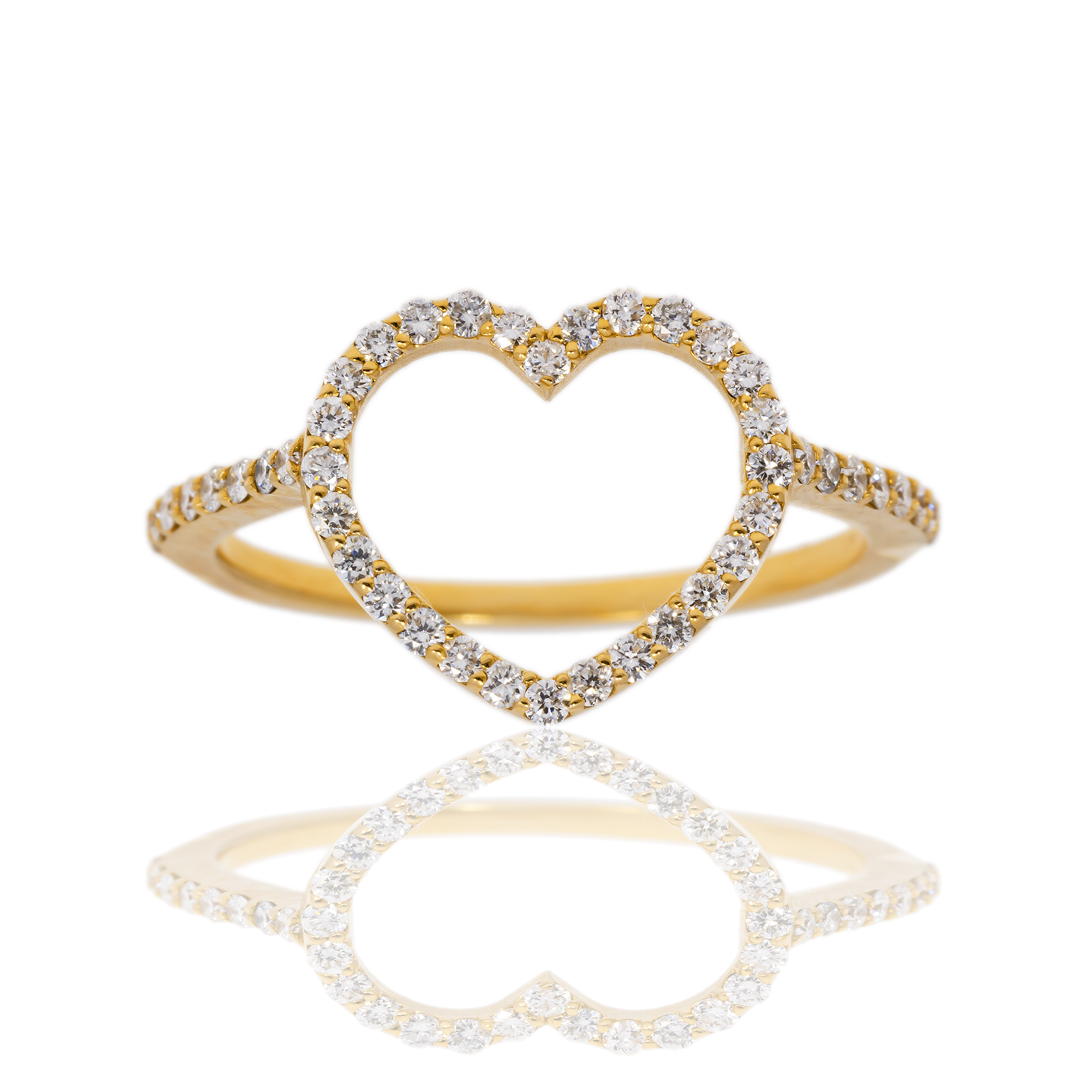 14K GOLD ROUND CLUSTER HALO DIAMOND HEART SHAPE BRIDAL SET 1.01 CTW