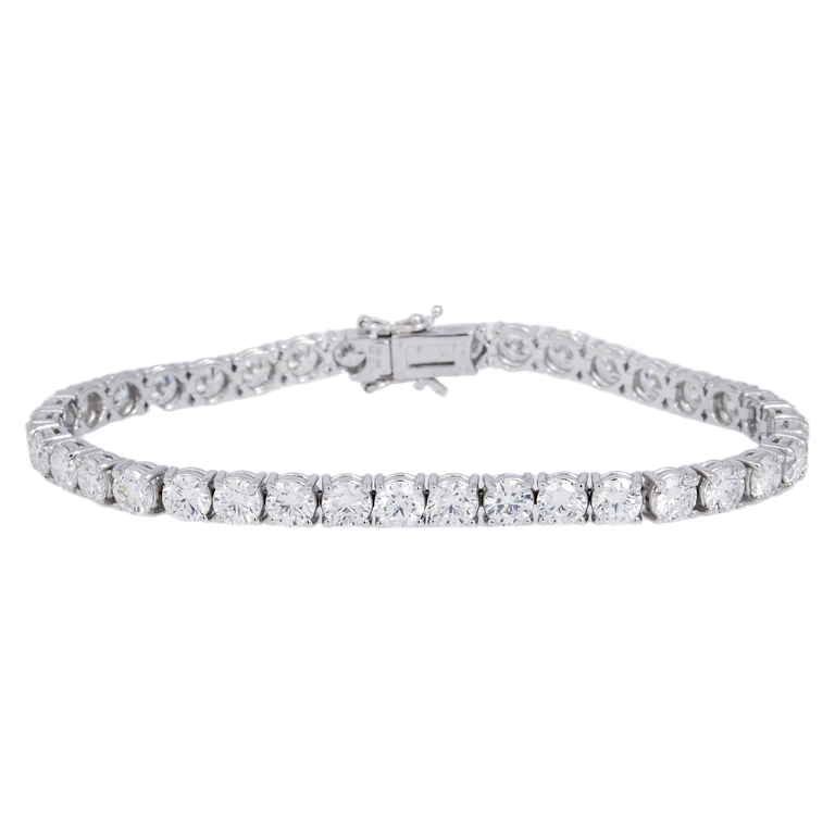14K GOLD DIAMOND TENNIS BRACELET 12.00 CT