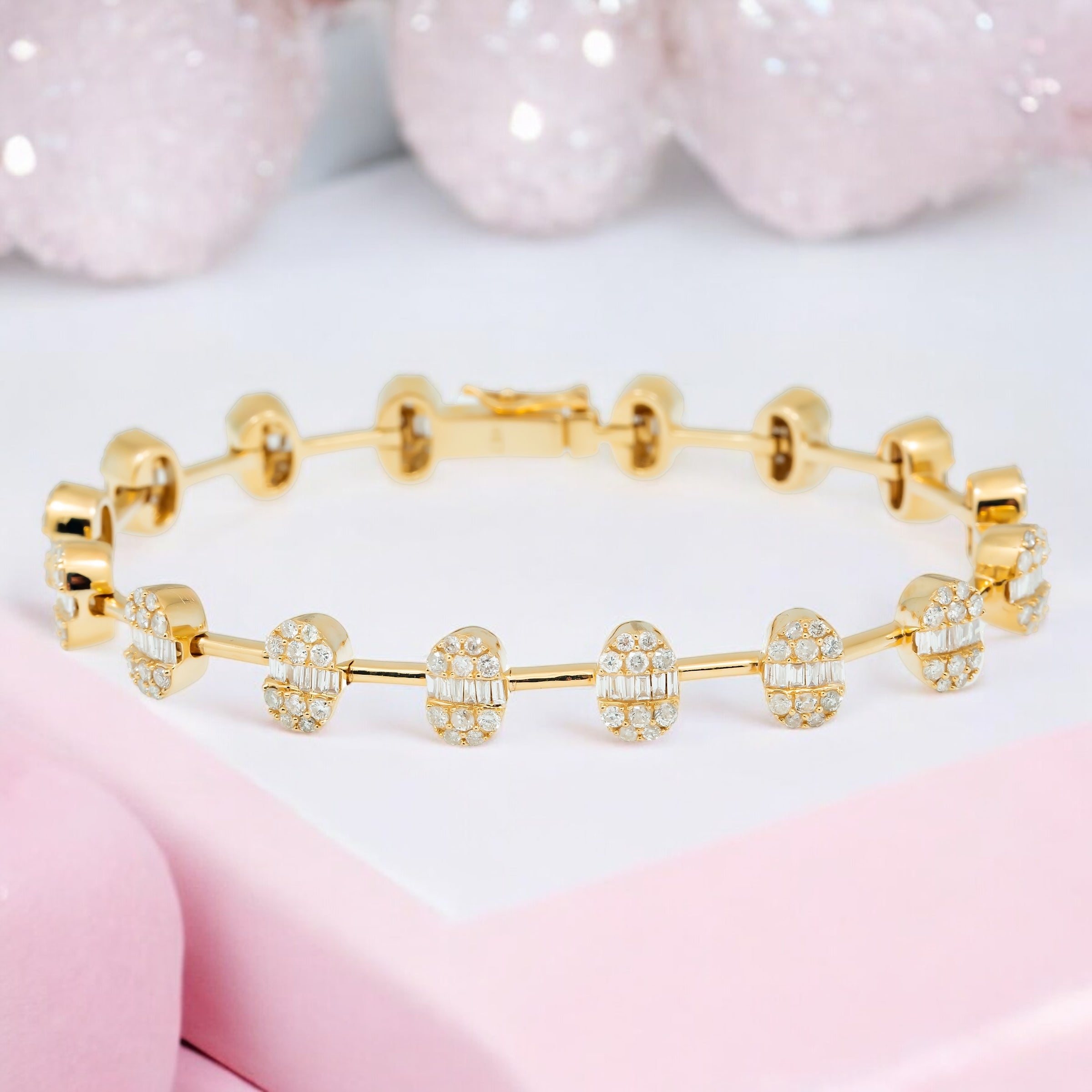 14K GOLD BRACELET 3.16 CT