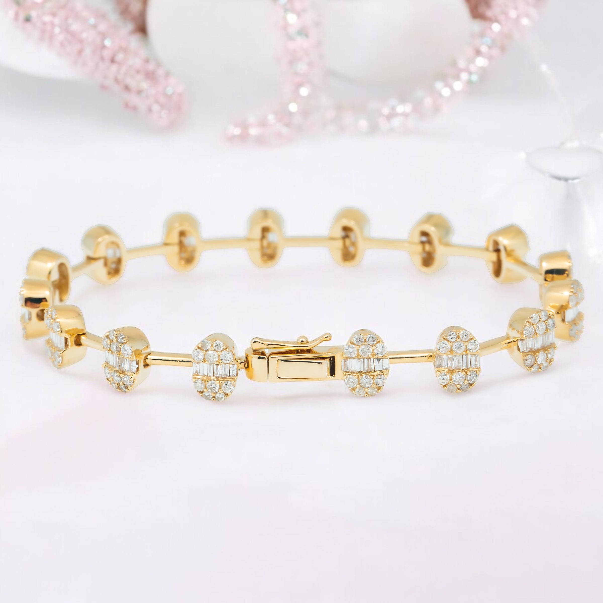 14K GOLD BRACELET 3.16 CT