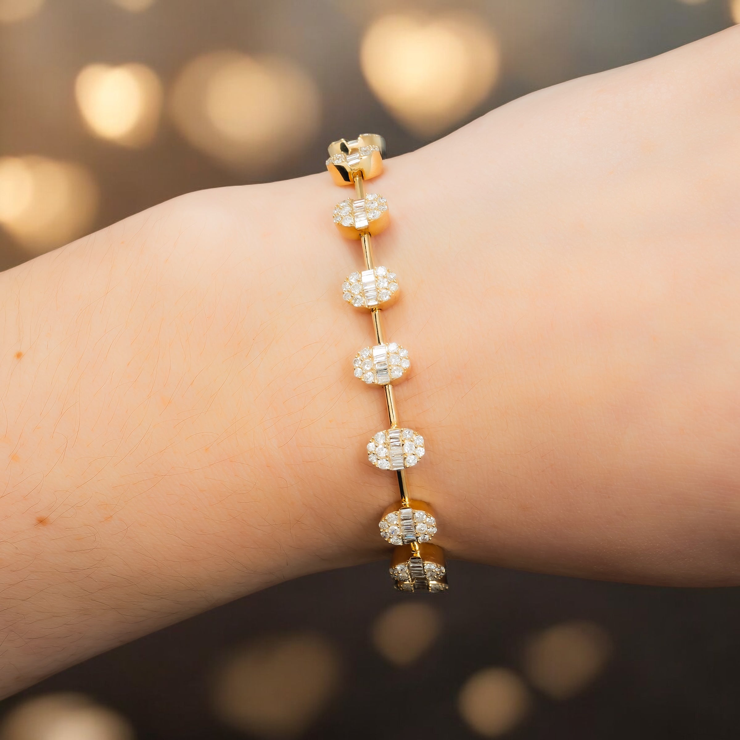 14K GOLD BRACELET 3.16 CT